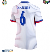 Ženski Nogometni dresi Francija Eduardo Camavinga #6 Gostujoči EP 2024 Kratek Rokav